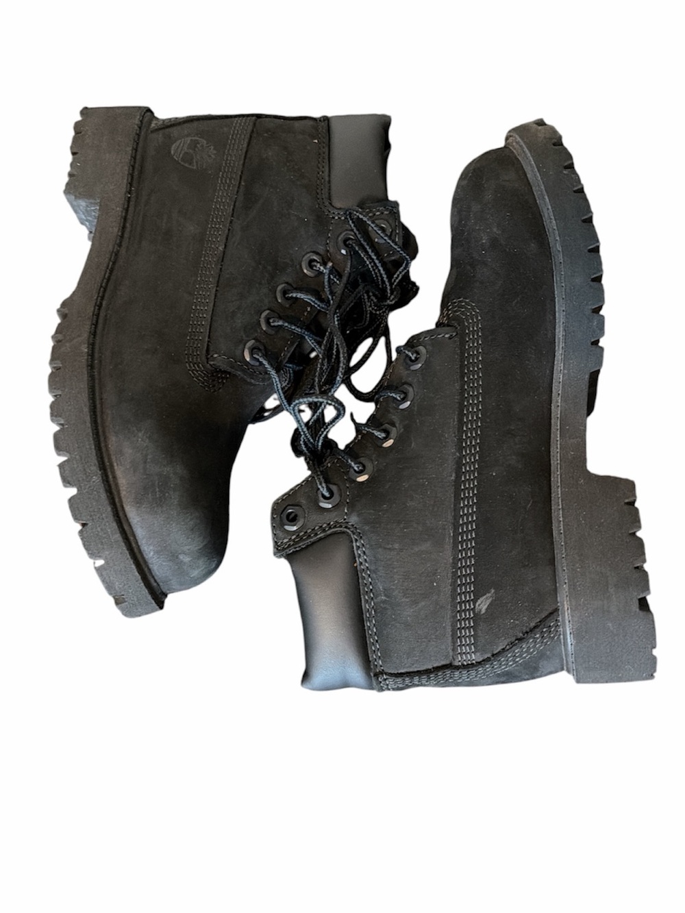 Kids Timberland Premium 6 inch black‎ biking boots size 1 outdoors casual rugged